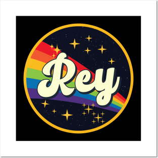 Rey // Rainbow In Space Vintage Style Posters and Art